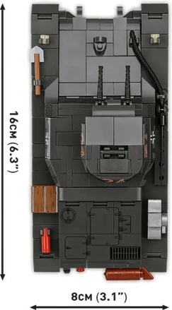 Set blloqesh ndërtimi COBI Panzer I Ausf. B 2660 1:28 654 pjesë me 1 figurë gri e errët