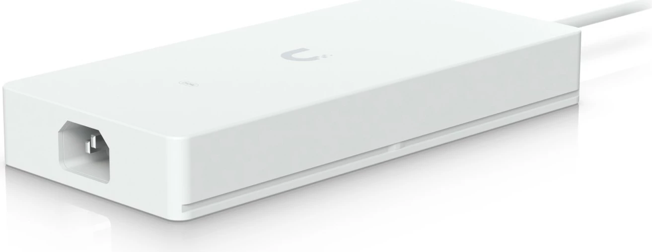 Adapter AC Ubiquiti 210W për PoE-switch, i bardhë
