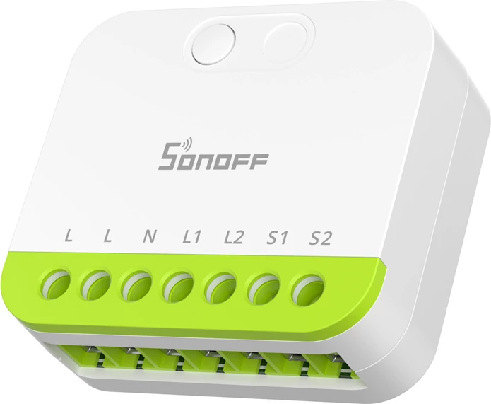 Switch smart Sonoff MINI-ZB2GS ZigBee 3.0 dy-kanal 2x10A/16A modul mini router Zigbee, bardh