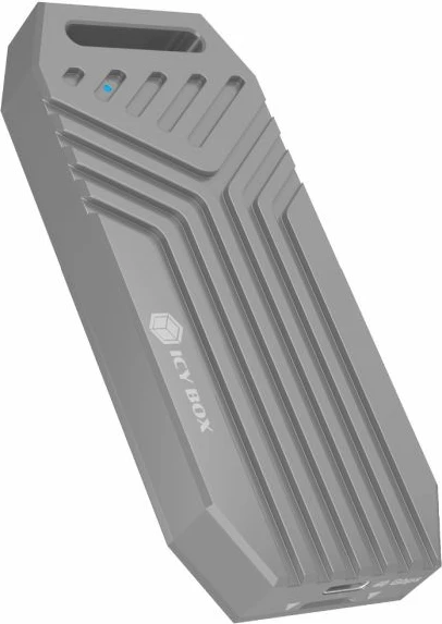 Kasë e jashtme USB4 për SSD M.2 NVMe 2280 ICYBOX IB-1919M-C42, 40 Gbit/s, USB-C, argjendtë, komplet