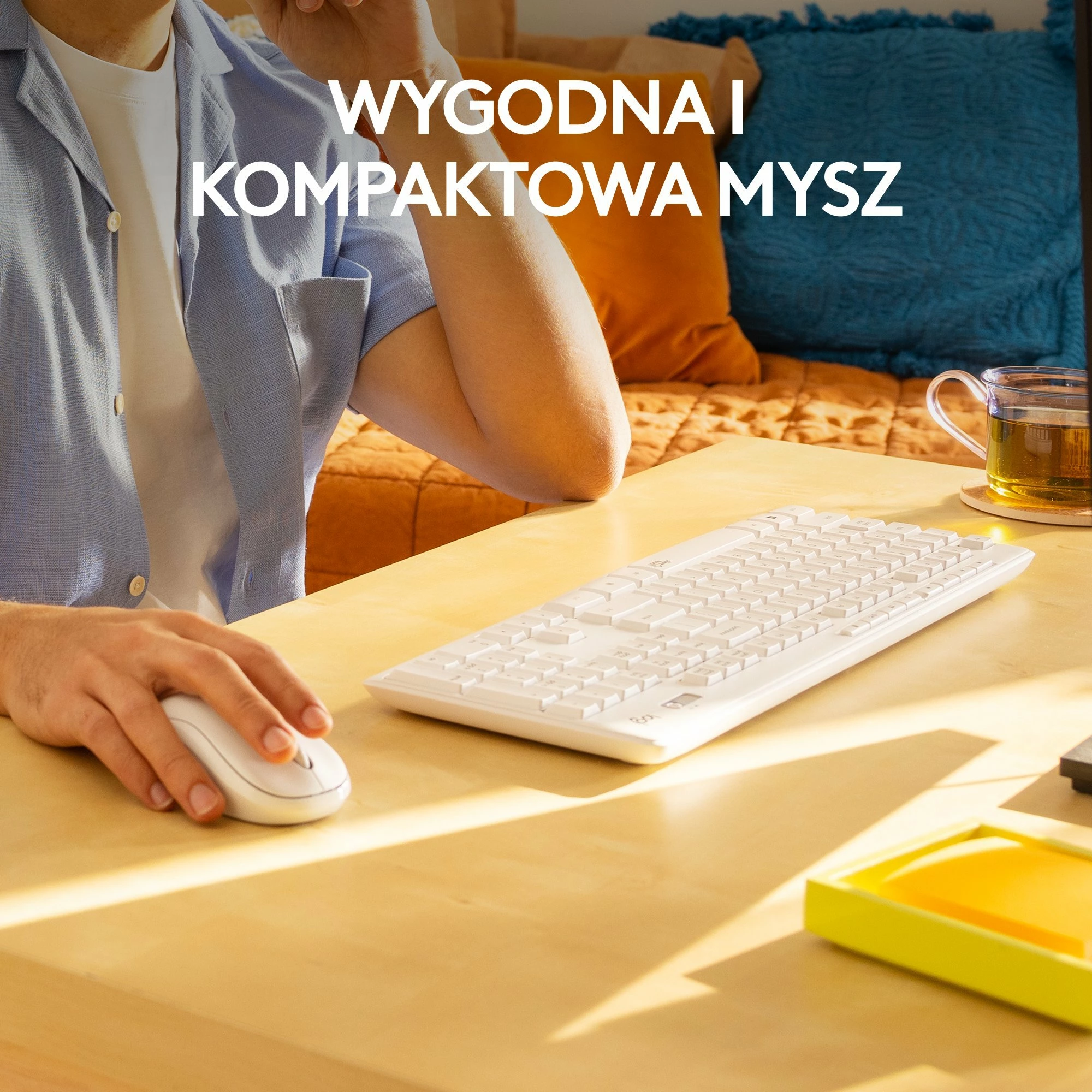 Tastierë + Maus wireless Logitech MK295 Silent (920-009824), e bardhë, set