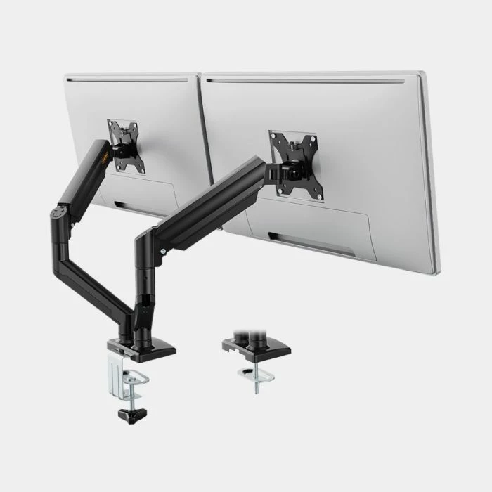 Mbajtës i dyfishtë për monitor VonHaus 3000915, gaz-spring, 10-32\", VESA 75x75/100x100, i zi
