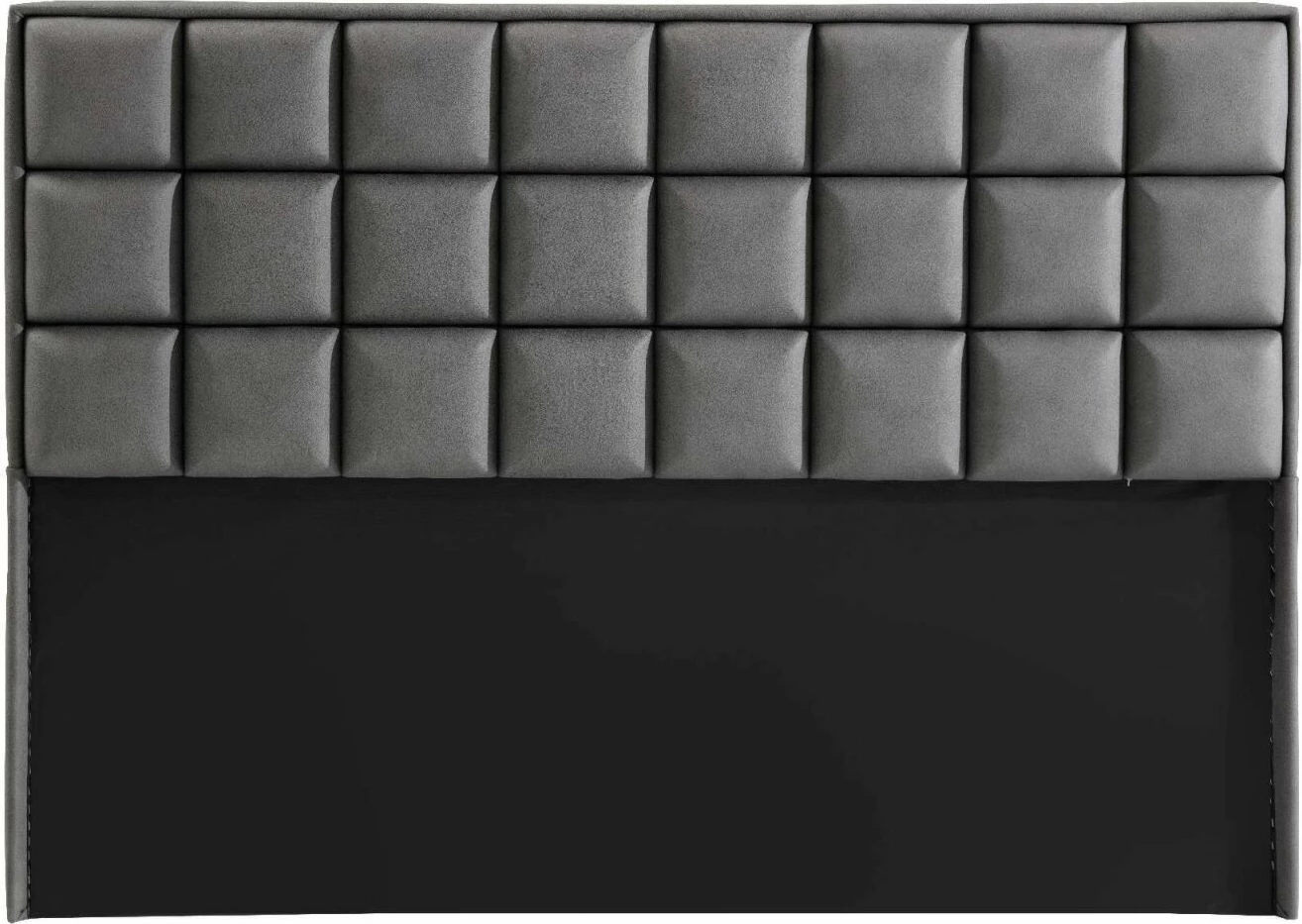 Baza dhe shtrati dopio me shpinore, ngjyrë gri, Skye Decor, 140x200 cm