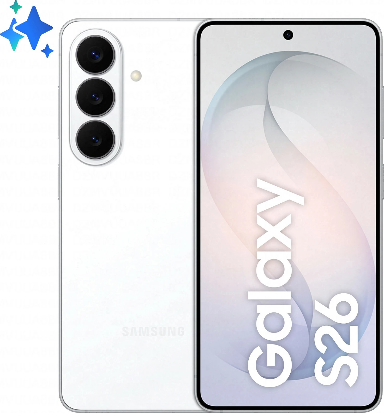 Celular Samsung Galaxy S26, 6.3", 12GB RAM, 512GB, 50MP, Android 16, bardhë