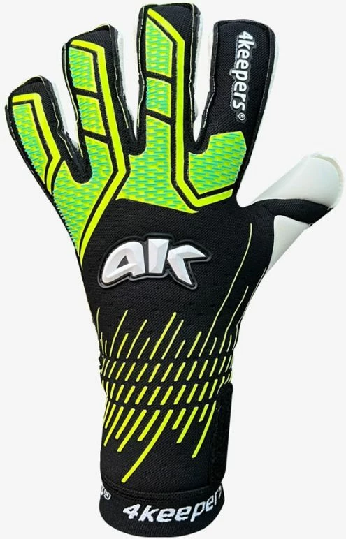 Doreza portieri për meshkuj 4keepers, të zeza dhe të gjelbra [Madhësia: 8]