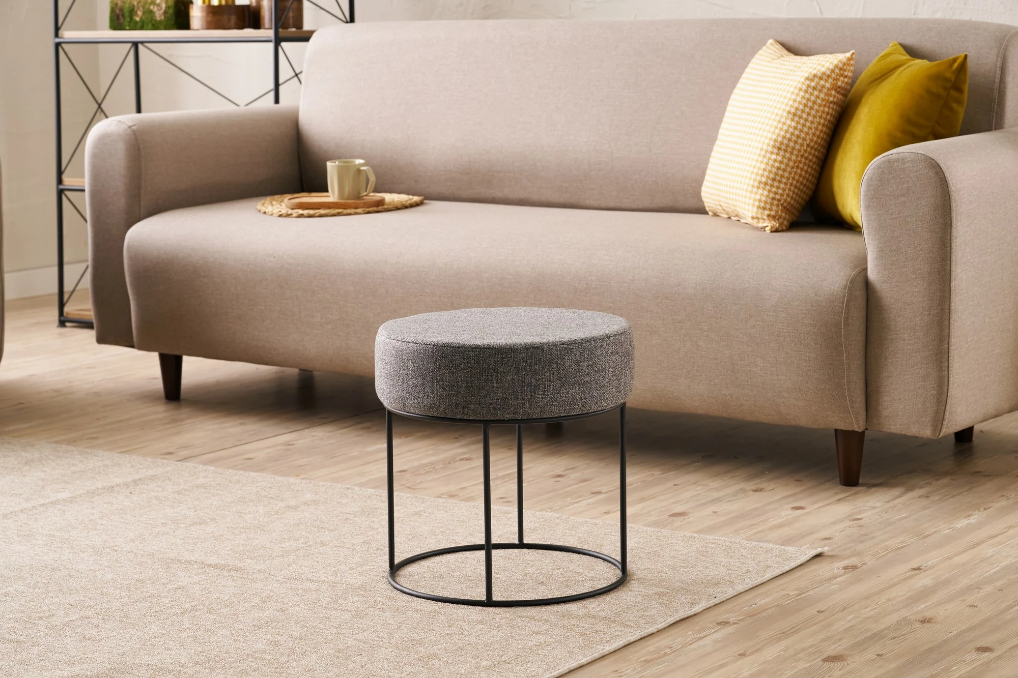 Puf Atelier del Sofa, ngjyrë antracit, Didim