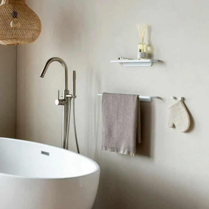 Raft banjoje Brabantia MINDSET 303548, mbajtëse murale, 2 kg, i bardhë