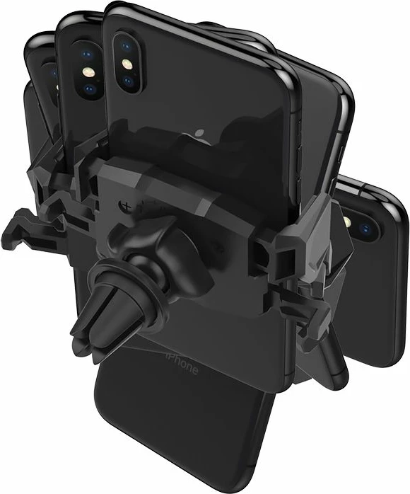 Mbajtës për celular Spigen Click.R, për veturë, i zi