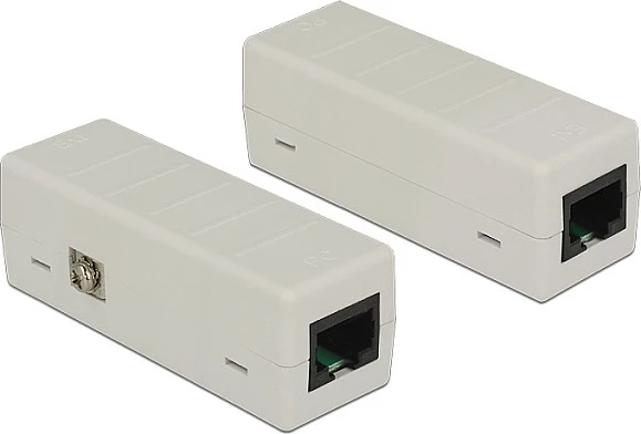 Izolator RJ45 DeLOCK 62620, 1 Gbit/s, PoE, gri