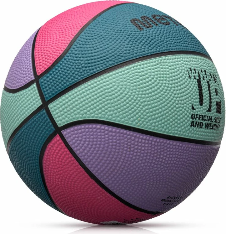 Top për basketboll për fëmijë Meteor, me ngjyra [Madhësia: Standarde]