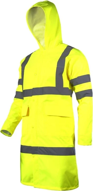 Pelerinë shiu hi-vis LAHTI PRO L4170101, madhësi S, me shirita reflektues, e verdhë neon