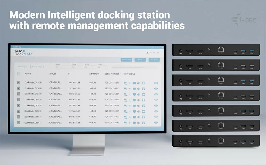 Docking stacion I-TEC Thunderbolt 4 Intelligent Dual Display DS, 2x DP, GLAN, PD 90W, e zezë