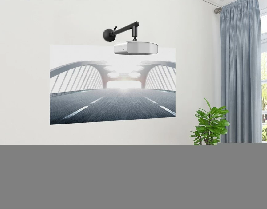 Mbajtës muror për projektor të shkurtër EQUIP, 26 kg, Çelik, i zi