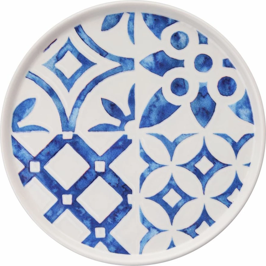 Set pjatash për ëmbëlsira (6 copë), Hermia Concept, model blu