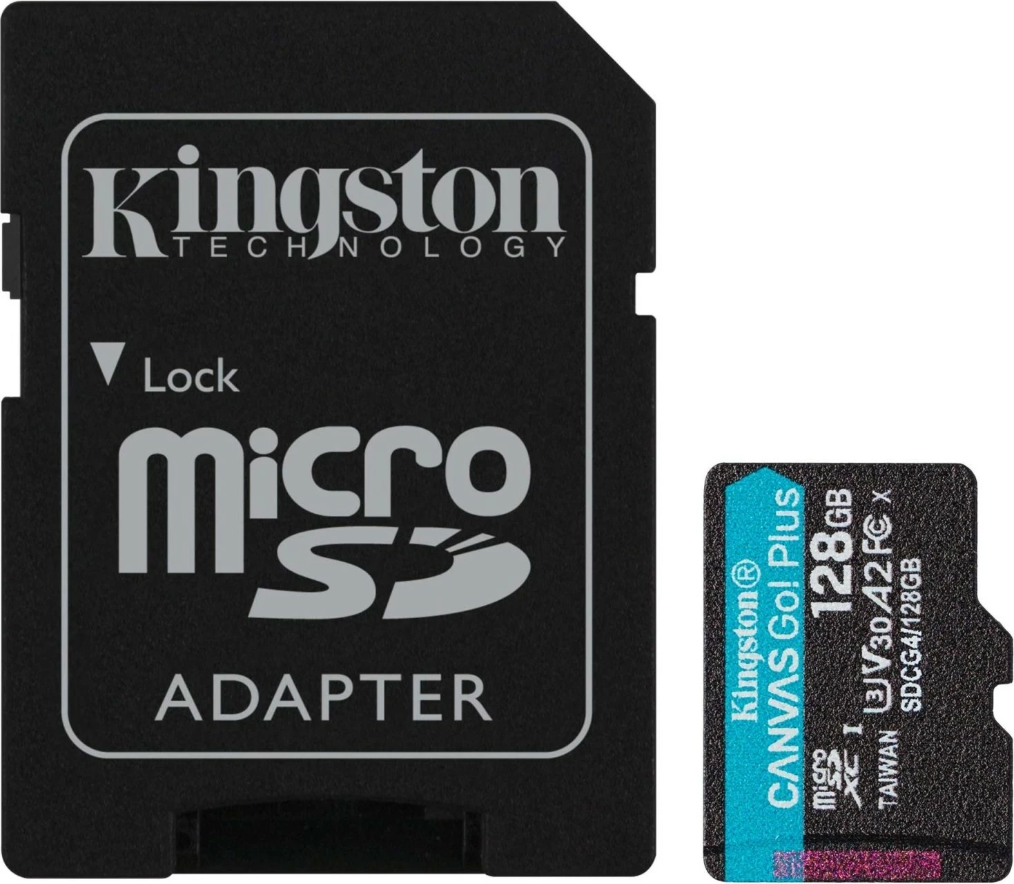 microSD kartelë Kingston Canvas Go Plus Gen4 128GB me adapter