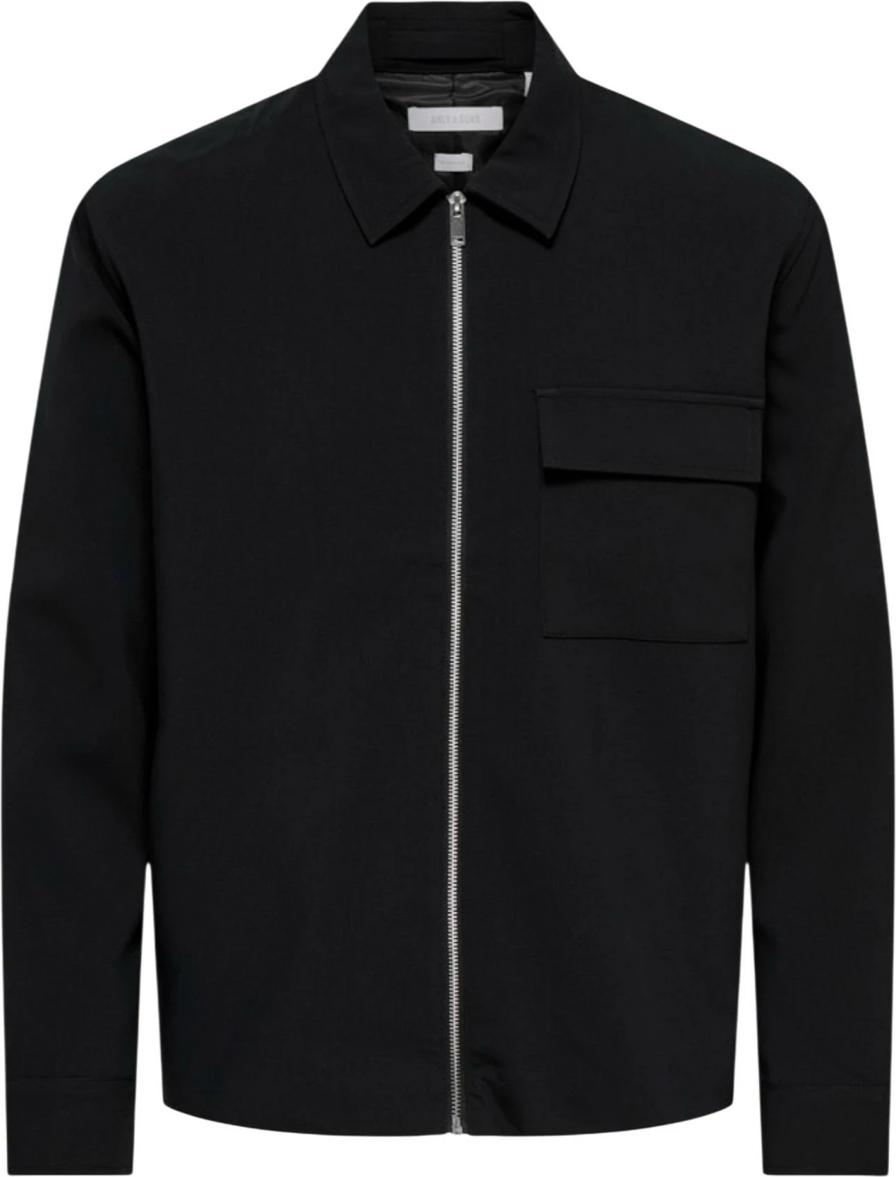 Jakne overshirt për meshkuj Only & Sons Onswill Reg 0292 Zip 22038673, e zezë [Madhësia: M]