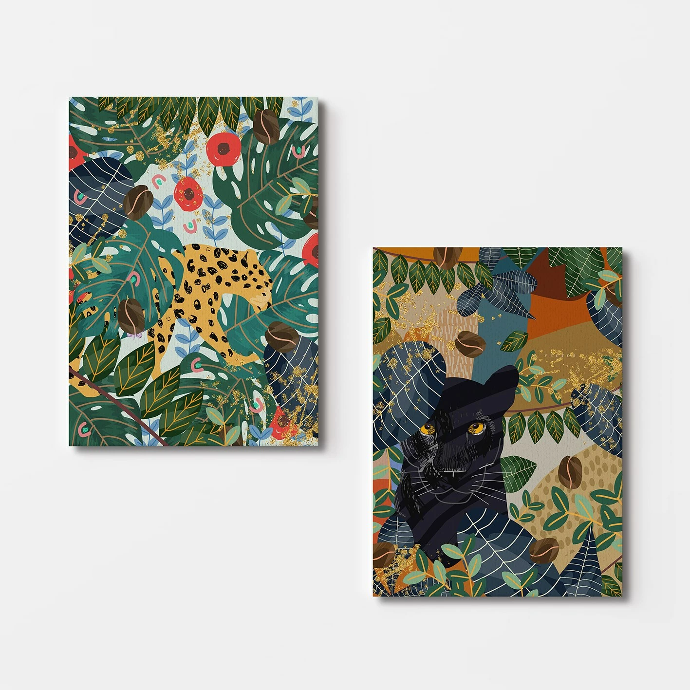 Pikturë dekorative në kanavacë (2 copa), Wallity, 2KNV4248, 50x70cm