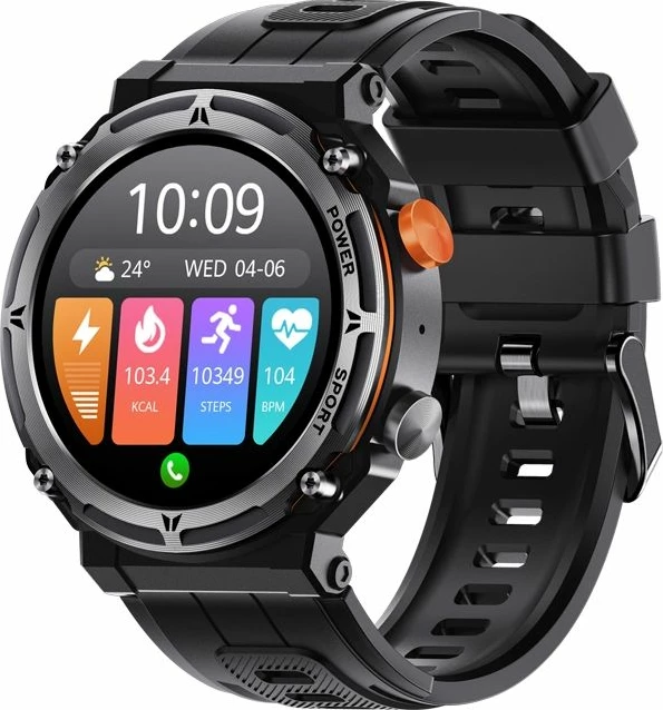 Smartwatch VELTORI për meshkuj, e zezë