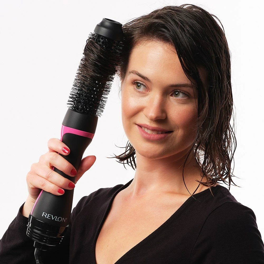 Makinë tharëse dhe kaçurreluese flokësh Revlon RVDR5292UKE, kabllo 2.5 m, 3 shpejtësi, 3 nivele nxehtësie, e zezë/rozë
