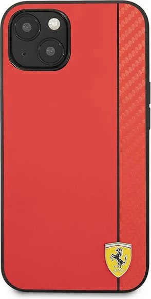 Mbështjellës Ferrari On Track Carbon Stripe për iPhone 13 mini 5.4", i kuq, hardcase