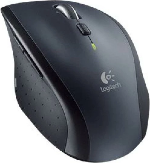Maus Logitech Marathon M705 wireless USB me butona anësorë, e zezë/argjendtë (910-001949)