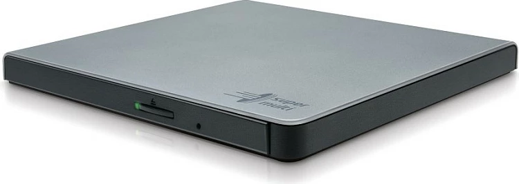 DVD-Writer portabël Hitachi-LG Slim, USB 2.0, Silver