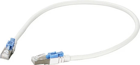 Kabllo rrjeti EFB Elektronik Cat6a RJ45 5m, S/FTP LSZH, me kyçje, e bardhë