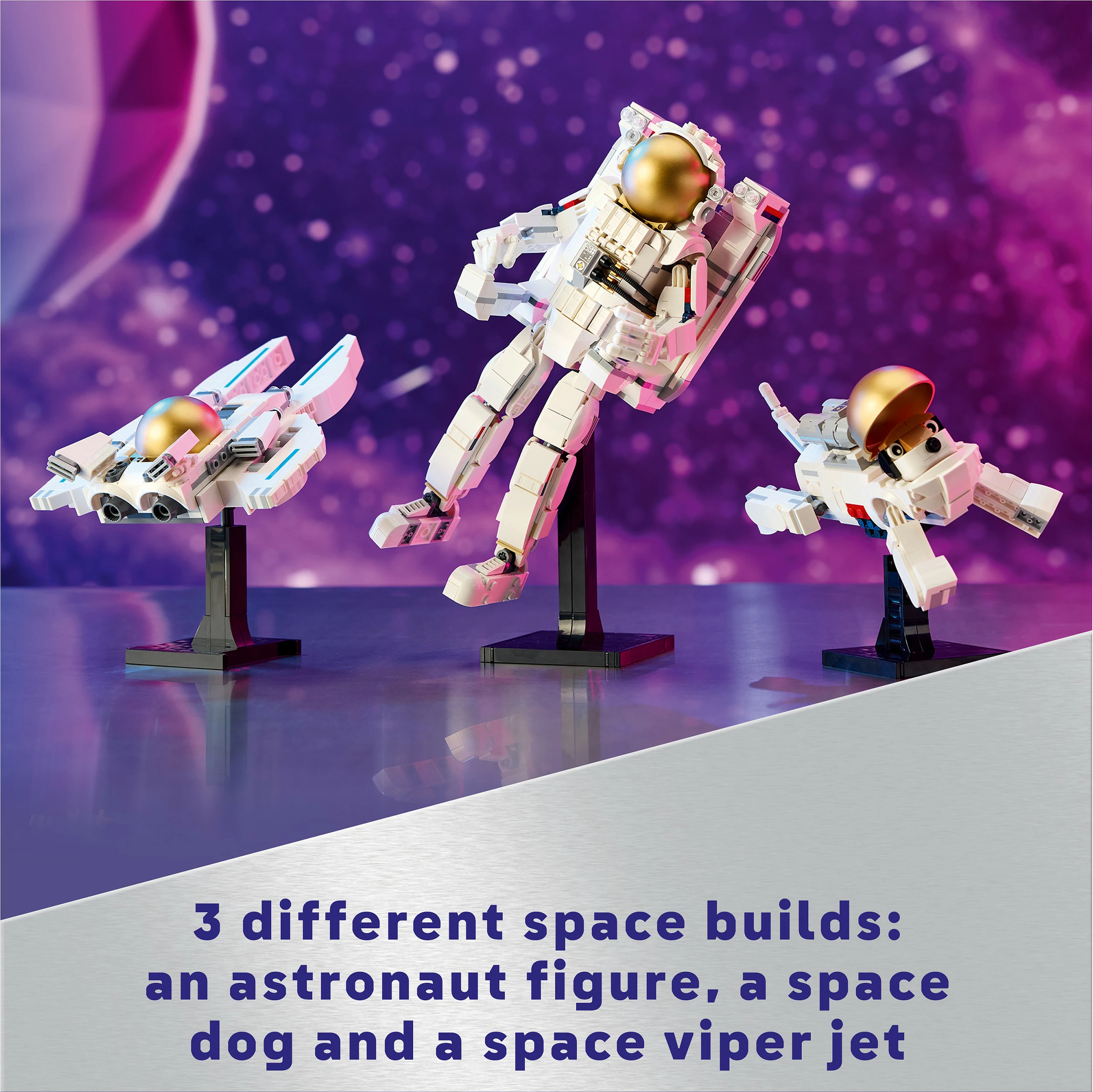 Set ndërtimi LEGO Creator 3in1 Space Astronaut 31152, 647 pjesë, multikolor