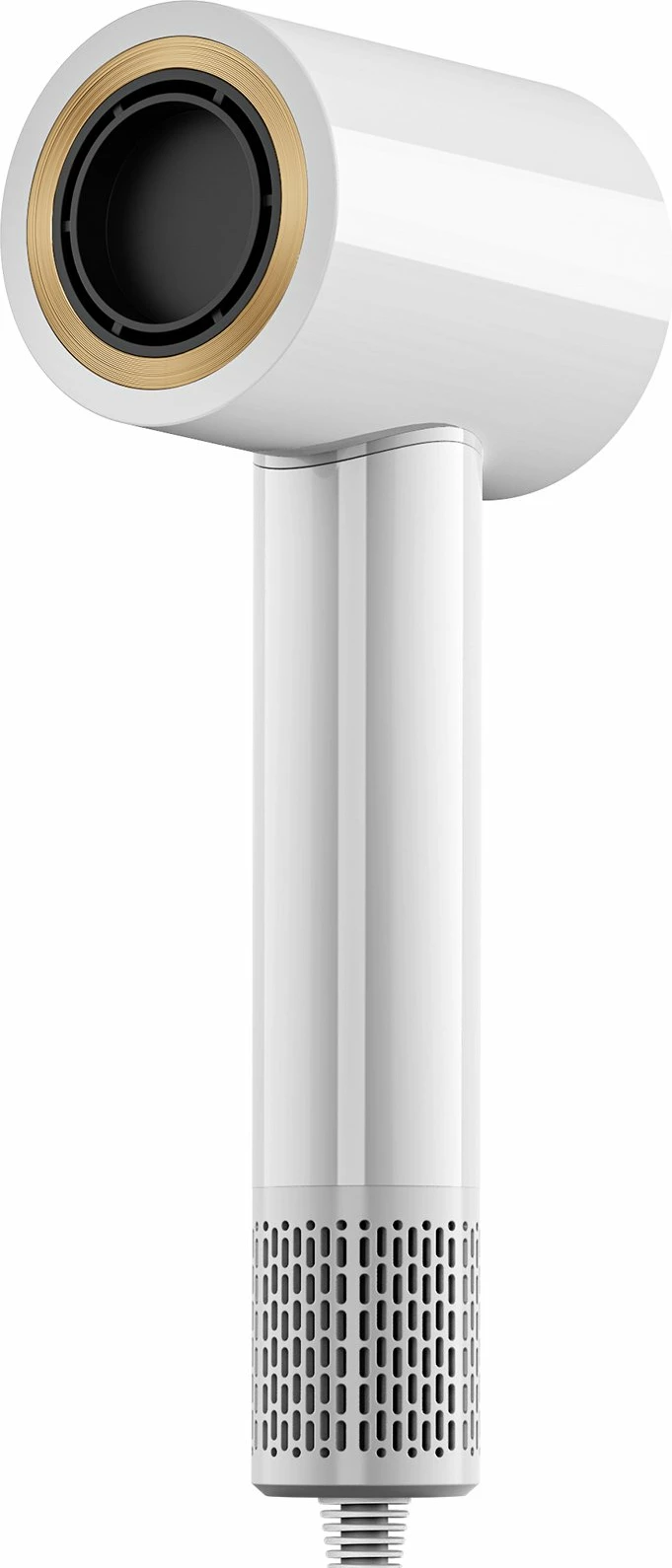 Tharëse flokësh SkinVibe Libra AirLoom SV-002WH 1500W me jonizim, ekran LCD, 3 aksesorë magnetikë, bardhë-ari