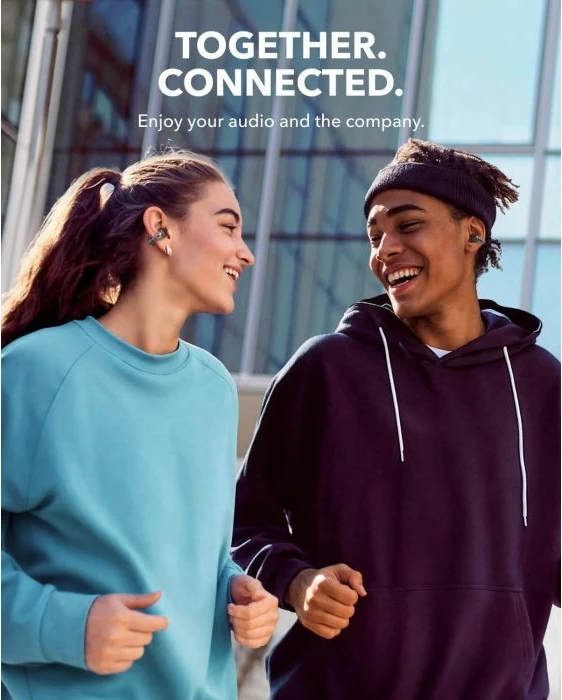 Kufje wireless ANKER Soundcore C30i, Bluetooth 5.3, IPX4, 10/30 orë, të zeza