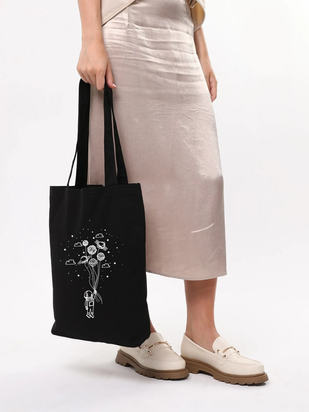 Torbë tote Zoozie Bags, e zezë, 35x40x8cm, 1436