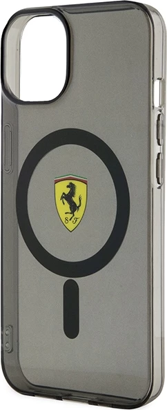 Mbështjellës Ferrari Translucent MagSafe për iPhone 14 6.1", i zi