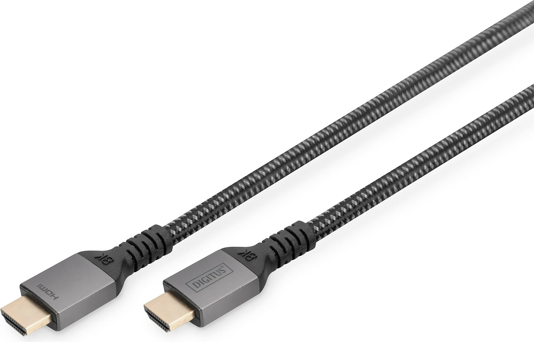 Kabllo HDMI Digitus Ultra High Speed 2m, 8K, e zezë