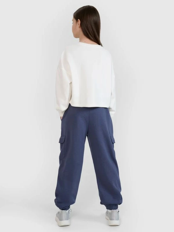 Pantallona sportive për fëmijë 4F, të gjelbra