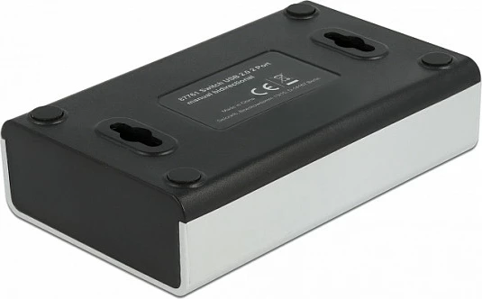 Switch USB DeLOCK 2x Type-B në 1x Type-A, manual bidireksional, 0.48 Gbit/s, i zi/argjendtë