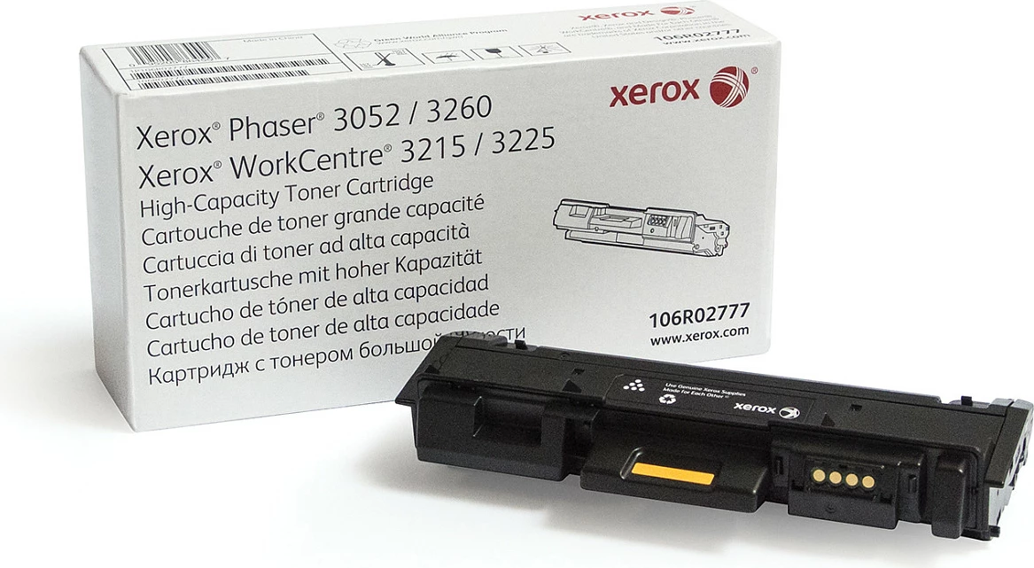 Toner Xerox 106R02777, XL 3000 faqe, për Phaser 3052/3260 & WorkCentre 3215/3225, i zi