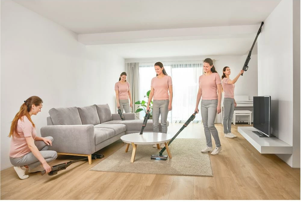 Fshesë elektrike Sencor SVC 7315TI - 2in1, 150W, e zezë