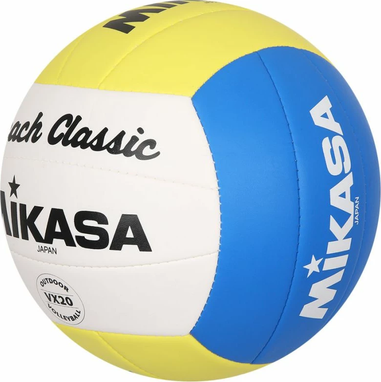 Top volejbolli plazhi Mikasa, bardhë/kaltër/verdhe