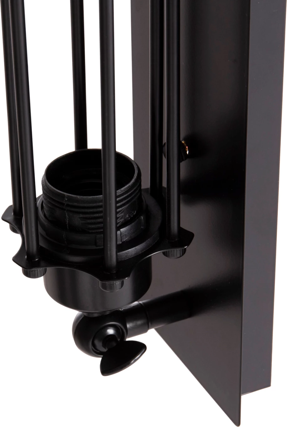 Aplik muror me 2 drita BEACON, metalik, ngjyrë e zezë, FH4463, 10x10x47cm