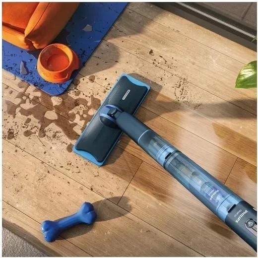 Mop elektrik Philips 5000 OneUp XV5113/01, pa kabllo, rezervuar uji, blu