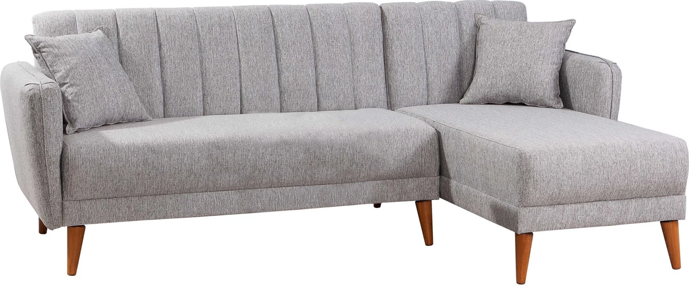 Kënd-sofë krevati Atelier del Sofa, kënd i djathtë, ngjyrë gri