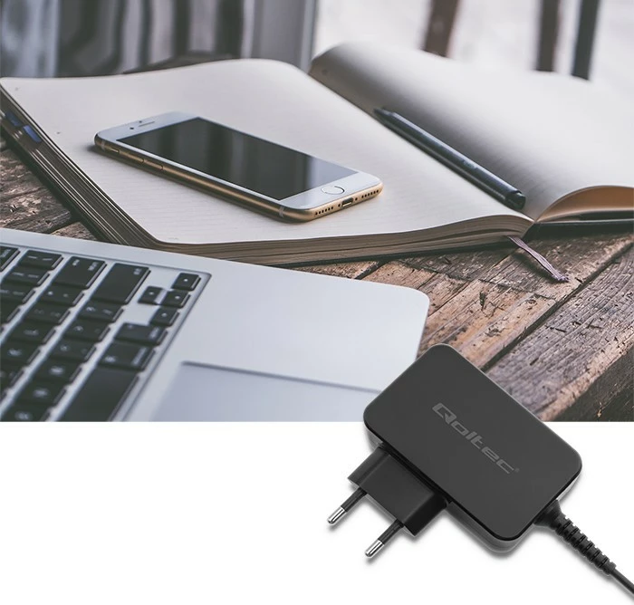 Karikues muri Qoltec 51024, 65W, USB Type-C, i zi