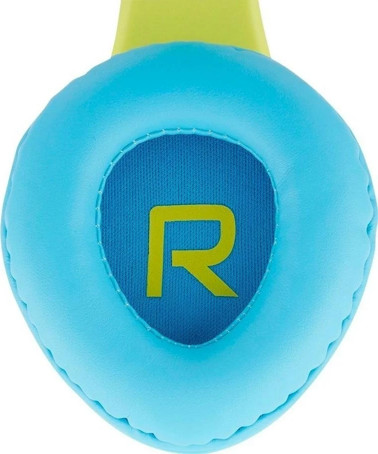 Kufje PowerLocus Kids, Bluetooth 5.0, on-ear, mikrofon, 15 orë, të verdha/blu