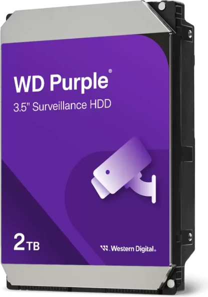 Hard disk i brendshëm WD Purple WD23PURZ 2TB 3.5\" SATA 6Gb/s 5400RPM 64MB, vjollcë