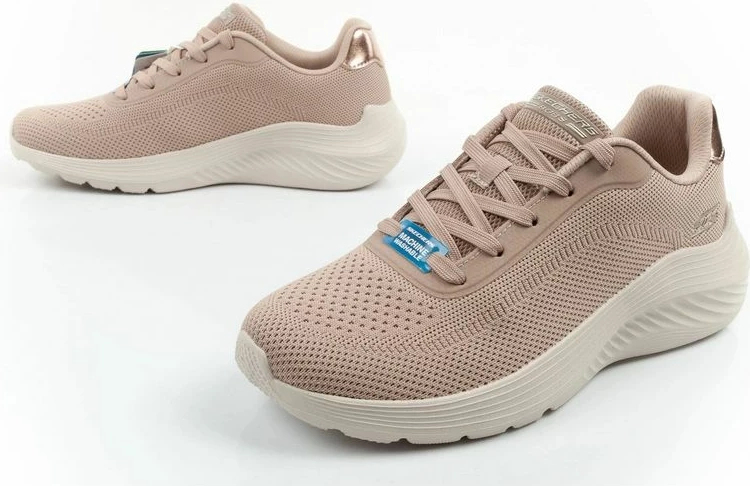 Atlete femra Skechers Bobs Squad Waves, bezhë