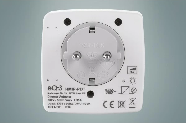 Dimmer & switch eQ-3 HmIP-PDT, i bardhë, IP20