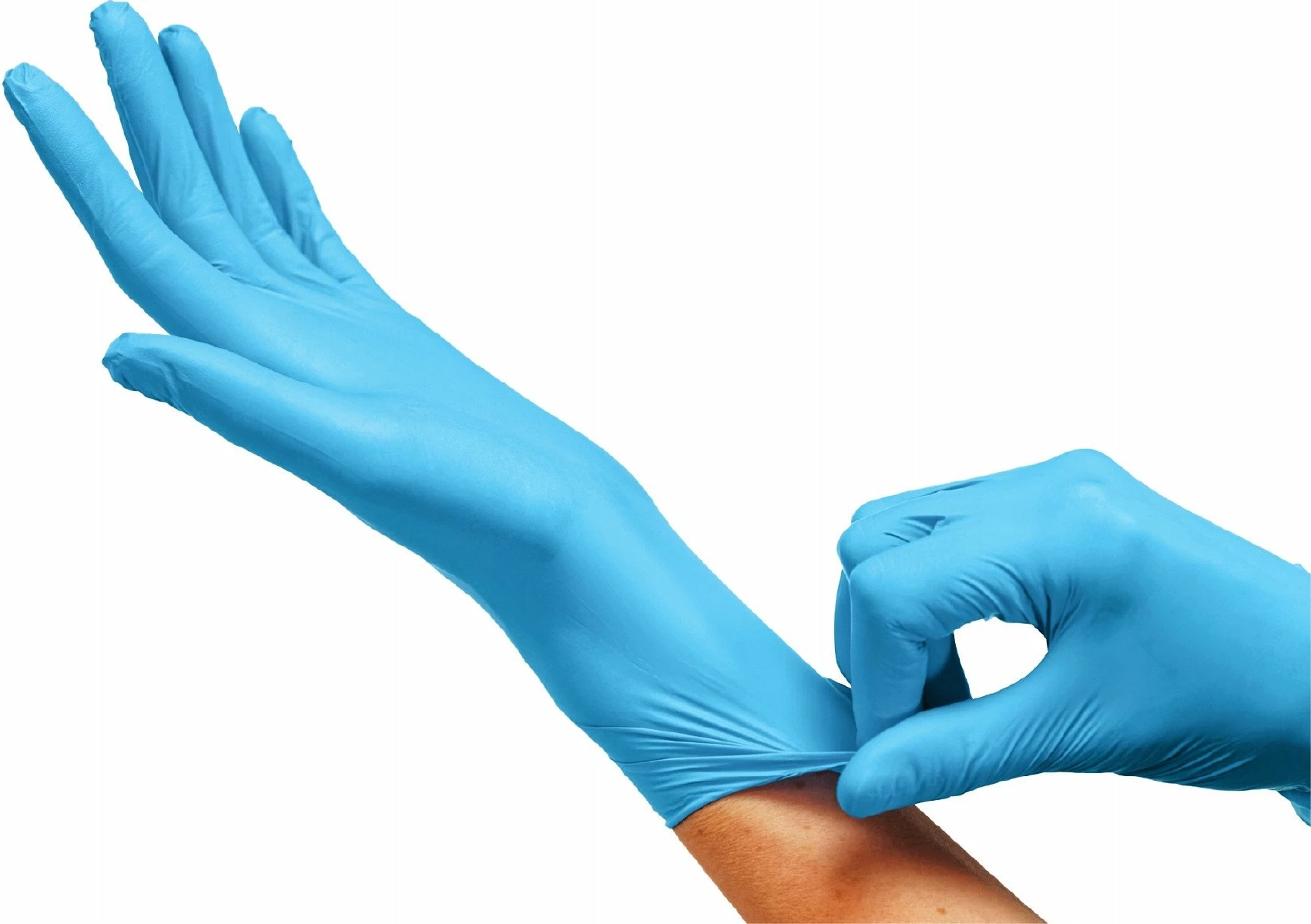 Doreza nitrili CLARA Regular Blue, XL, pa pudër, 100 copë, blu