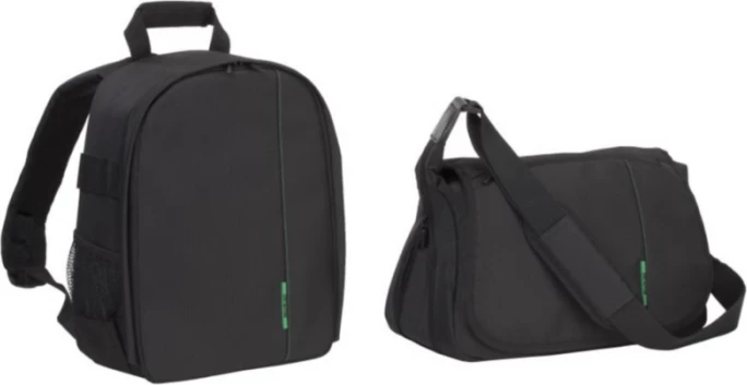 çantë messenger për kamerë DSLR RIVACASE 7450 PS, xhep për tablet 10.1\", poliester rezistent në ujë, e zezë