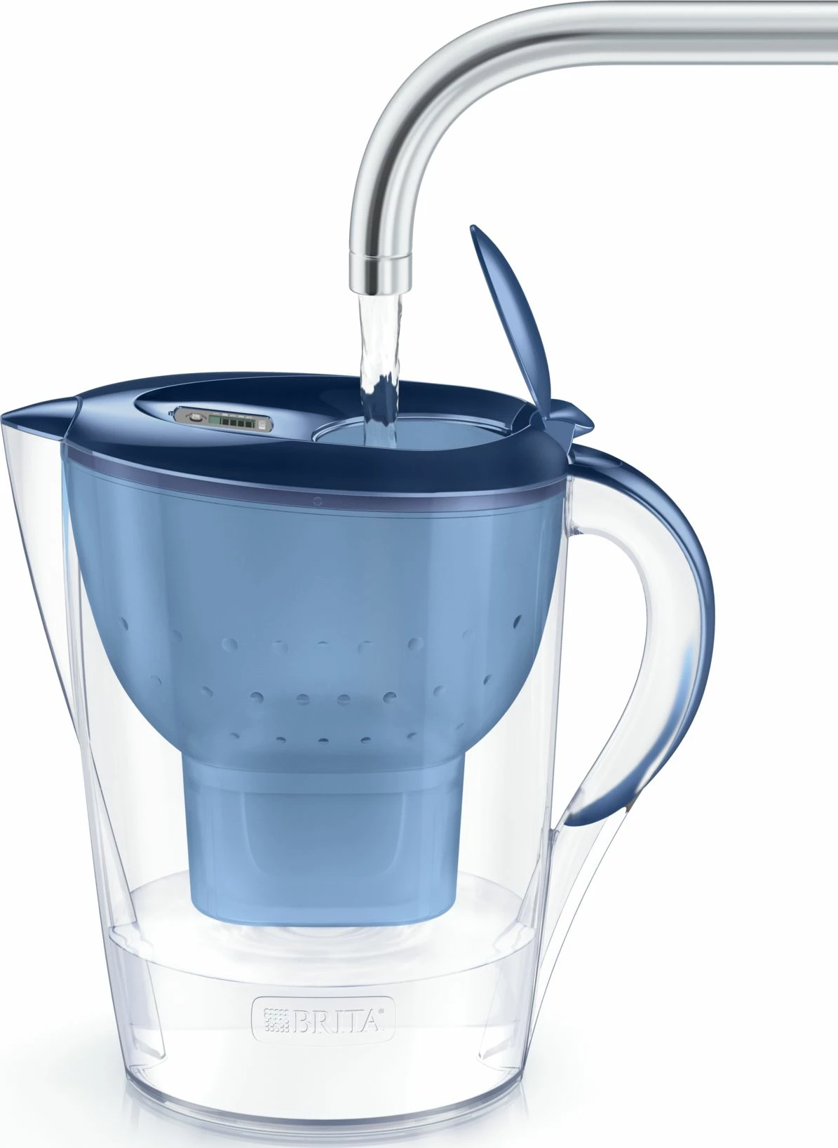 Briçë filtruese uji Brita Marella XL 3.5 L (2.0 L ujë i filtrum), me indikator elektronik, MAXTRA PRO Pure Performance, blu, 1 filtër