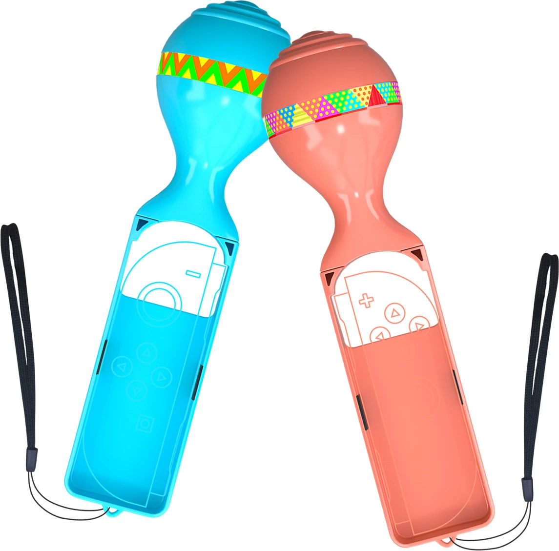 Set aksesorësh lojërash 23-në-1 për Nintendo Switch 2, Hurtel Family Accessory Pack 2, plastikë, portokalli e kaltër, set 23 pjesë